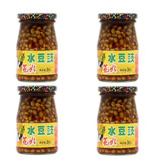 百花串贵州安顺特产花菇水豆豉280g*4传统工艺自制香辣小豆火锅料