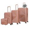 mia k collectionFelicity Luggage Set 4 件套 - 玫瑰金 美国