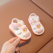 夏季卡通软底鞋凉鞋虎年0-2岁婴幼儿女宝宝叫叫鞋男婴童学步鞋潮1