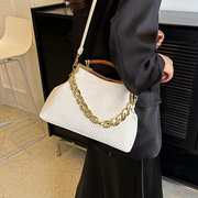 中式小众包包女士，2023时尚链条手提单，肩包中国风斜挎夹口包