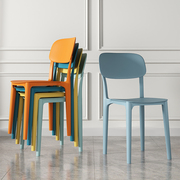 北欧塑料餐椅加厚家用凳子靠背椅子现代简约书桌椅客厅餐厅餐桌椅