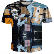 抽象 图案3D印花男T恤 Abstract Graphic 3D Print Men's T-Shirt