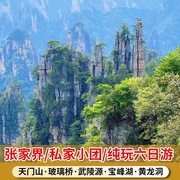 张家界旅游6天5晚 天门山/玻璃桥/黄龙洞/宝峰湖 品质纯玩无自费