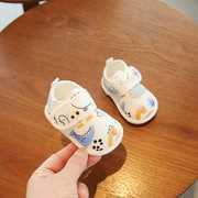 婴儿鞋子春秋0-6一12月婴幼儿步前鞋一岁男宝宝学步鞋软底布鞋女3