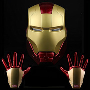 钢铁侠的头盔贾维斯盔甲可穿戴全身变形儿童面具手套手臂男孩玩具