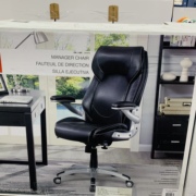 开市客Costco办公电脑椅人体工学设计可躺可升降皮革主管椅
