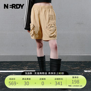 BLENK系列NERDY2024春夏情侣同款工装短裤女宽松休闲裤子