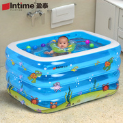 婴儿游泳池儿童充气加厚家用室内小孩游泳桶宝宝折叠家庭水池浴缸