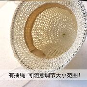 宝宝遮阳帽夏季草帽子男童可爱超萌防晒渔夫帽婴儿女薄款手工编制