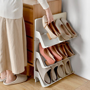 北欧塑料鞋架简易家用多层组装防尘简约组合式鞋子收纳架置物架