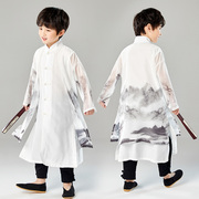夏季男童民族风汉服复古中国风唐中式宋制服装小孩改良复古童套装