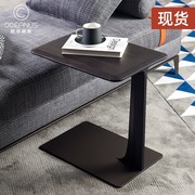 意式极简方形边几现代简约家用客厅沙发角几轻奢不锈钢小户型茶桌