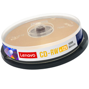联想可擦写cd光盘CD-RW空白光碟光盘700Mcd-rw刻录光碟cd-rw 支持4-12X刻录空白光盘无损刻录光碟音乐空白盘