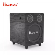 ibass大功率电脑音响无线蓝牙台式木质10寸炮多媒体音箱重低音炮