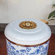 驰能新中式创意垃圾桶复古中国风时尚脚踏式静音家用客厅收纳桶