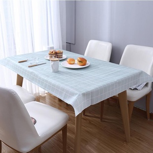 北欧餐桌布家用台布茶几布PVC盖布桌垫防水防烫防油免洗塑料