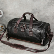 pu皮大容量旅行包男士商务出差行李，包旅游(包旅游)背包韩版手提单肩行李袋