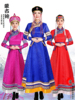 蒙古服装女士连衣裙蒙古袍民族风元素时尚显瘦日常装长裙舞蹈
