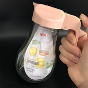。振兴 玻璃油壶按压调油瓶厨房油分装瓶多用调料瓶400ML玻璃瓶子