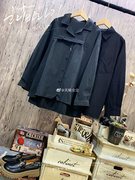 港风设计款黑色两款韩版宽松ol衬衫天蝎，格格家原单女装大码