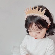 儿童宝宝周岁女孩生日头饰公主发箍帽拍照氛围感道具女童2岁