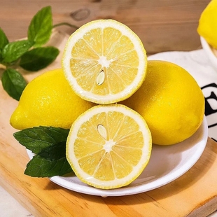 现摘黄柠檬(黄柠檬)新鲜皮薄一级籽香水鲜甜现摘青柠檬水果2359斤1