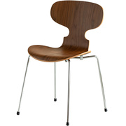 北欧复古蚂蚁椅家用实木靠背椅，设计师餐椅现代轻奢网红铁艺椅子