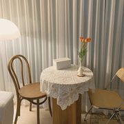 复古蕾丝镂空桌布ins法式简约浪漫风茶几圆桌盖布长方形桌布