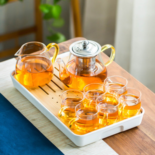 玻璃茶具套装2023家用茶杯功夫，茶耐高温泡，茶壶简约过滤小茶壶