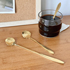 樱花勺花瓣咖啡勺长柄搅拌勺韩式甜品蛋糕勺创意可爱不锈钢小勺子