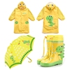 儿童雨衣套装男童  防水 幼儿园雨鞋环保女童宝宝学生大帽檐 雨伞