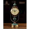 欧式座钟桌面客厅轻奢钟表摆件美式创意复古大号静音台钟台式时钟