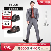 张若昀李现同款百丽正装，鞋男士皮鞋，男鞋商场真皮商务鞋子8ab01cm3
