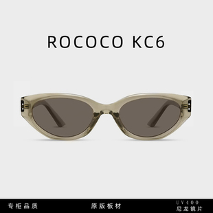 rococo章若楠同款墨镜男女，gm猫眼板材太阳镜防眩光，uv400偏光