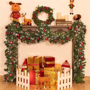 圣诞藤条花环门挂花圈，圣诞节挂件挂饰装饰品，场景布置藤圈道具挂墙