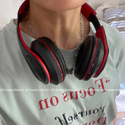 YoonaHome2023新B39发光无线耳机头带通话折叠插卡头戴式蓝牙耳机