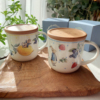 日本进口彼得兔Peter Rabbit带木盖陶瓷马克杯牛奶杯咖啡杯