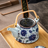 大号茶壶陶瓷大容量凉茶，水壶家用饭店功夫茶壶套装，冲茶器带过滤网