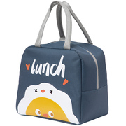 快乐鱼保温饭盒便当袋上班族，上学大容量带饭午餐，铝箔手提餐包袋子