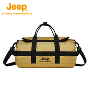 Jeep吉普户外运动腰包男多功能休闲手提包大容量健身包斜跨旅行包