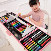 儿童水彩笔套装画笔礼盒幼儿园初学者彩色笔，72色儿童绘画蜡笔，小学生小女孩生日礼物水彩画笔画画工具过生日