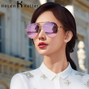 海伦凯勒太阳镜女2023夏季偏光，防紫外线开车潮，个性墨镜大框眼镜