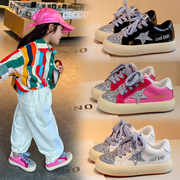 女童低帮板鞋2024春季时尚，儿童休闲单鞋小女孩，软底防滑运动鞋