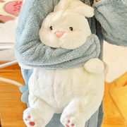 2023兔子毛绒玩具慵懒大白兔抱枕床上玩偶，睡觉公仔娃娃新年礼物女