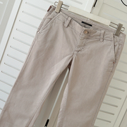 铅笔小脚牛仔裤葡萄牙牌petermurray灰白色修身裤瘦十斤