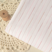 米白红粉条纯棉灯芯绒布料 时尚外套连衣裙服装沙发巾抱枕面料