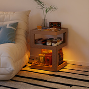 冬木实木边几小茶几客厅沙发边柜现代简约创意床头柜小方几小桌子