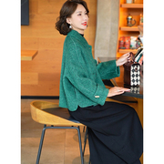 双面羊毛大衣女短款小个子2024秋冬新款牛角扣桑蚕丝羊毛呢子外套