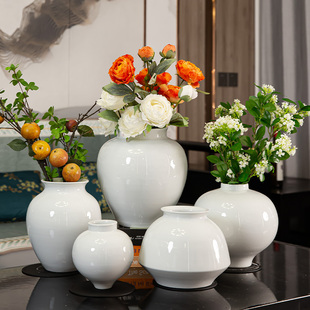 景德镇陶瓷器花瓶摆件客厅插花家居，博古架高档工艺，桌面会所装饰品