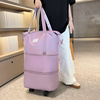 万向轮旅行包女大容量拉杆箱带滑轮轱辘轮子的行李，包可折叠旅游袋